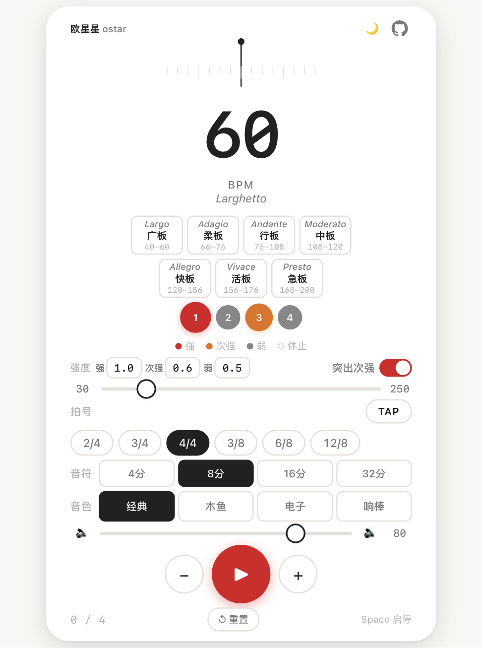 ostar-simple-metronome